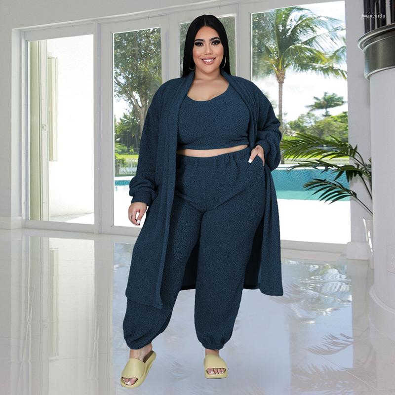 Tracksuits Plus Size Women Clothing 3 Pieces Sets Crop Top Vest And Long Sleeve Coat Pants Set Sexy Outfits Tracksuit Wholesale Items, Army green
Tracksuits Plus Size Women Clothing 3 Pieces Sets Crop Top Vest And Long Sleeve Coat Pants Set Sexy Outfits Tracksuit Wholesale Items, Army green