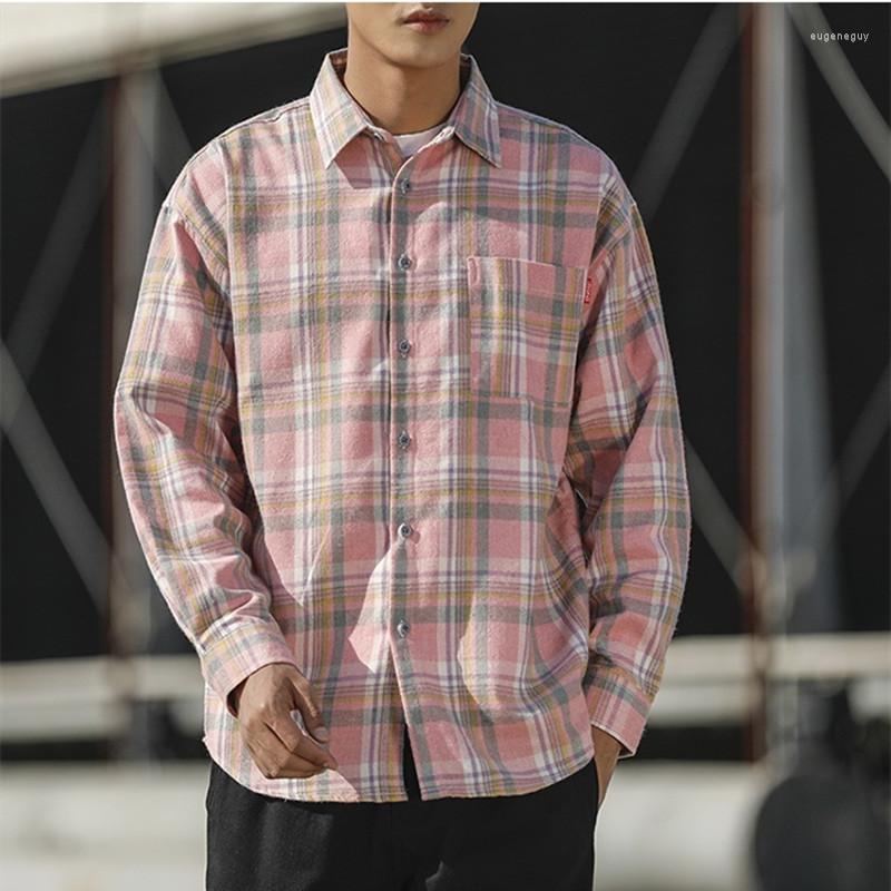Men's Casual Shirts 2022 Autumn Pink Plaid Shirt Japanese Men Slim Fit Male Long Sleeve Office Fashion Brand Plus Size S-4XL
Men's Casual Shirts 2022 Autumn Pink Plaid Shirt Japanese Men Slim Fit Male Long Sleeve Office Fashion Brand Plus Size S-4XL