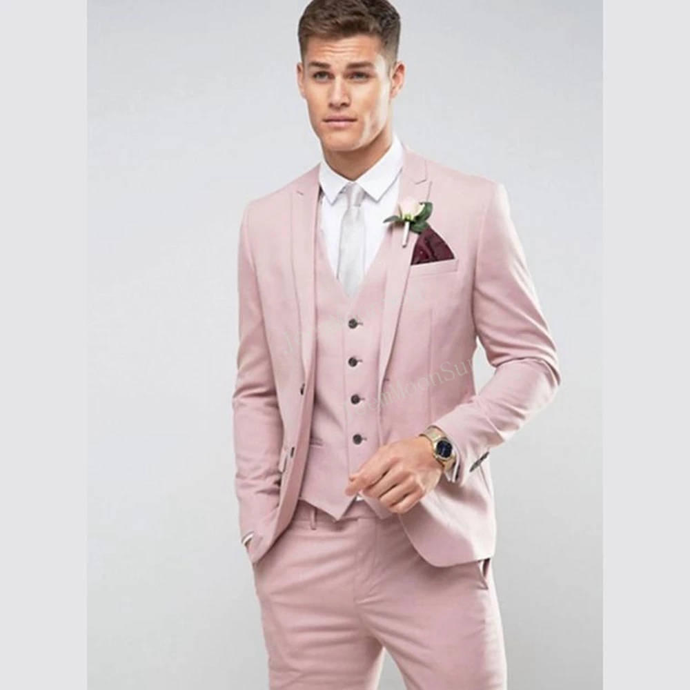 Tailor Made Light Pink Men Suit Slim Fit Groom Bridegroom For Male Costume Marriage Homme Tuxedos 3 Pieces BlazerPants Vest, Light gray
Tailor Made Light Pink Men Suit Slim Fit Groom Bridegroom For Male Costume Marriage Homme Tuxedos 3 Pieces BlazerPants Vest, Light gray