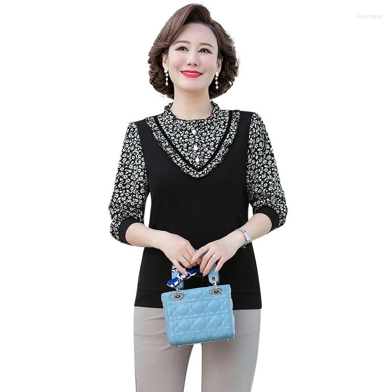 Women's Blouses Vintage Ruffle Spliced Fake Two Pieces Printing Shirt Woman Clothing 2022 Spring Elegant Office Lady Commute All-match Blous, Black
Women's Blouses Vintage Ruffle Spliced Fake Two Pieces Printing Shirt Woman Clothing 2022 Spring Elegant Office Lady Commute All-match Blous, Black