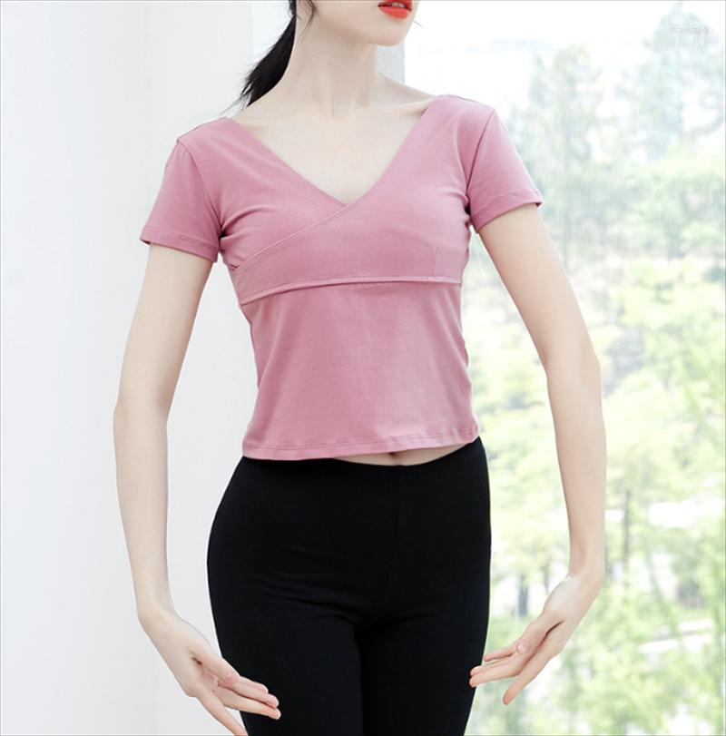 Stage Wear V-neck Short Sleeve Dancing Top Women's Ballet Dance Practice, Pink
Stage Wear V-neck Short Sleeve Dancing Top Women's Ballet Dance Practice, Pink