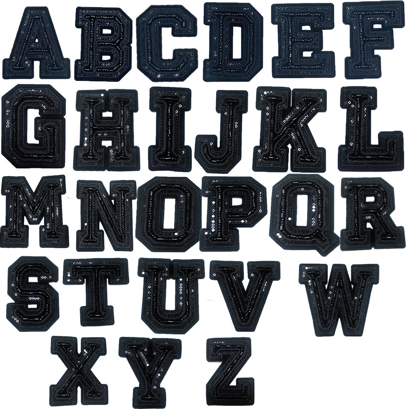 Notions Sew on Letters Patches Navy Blue Alphabet Sequins Embroidered with Bead Patch A-Z Letter Badge Decorate Repair Appliques for Down Jacket Sweaters
Notions Sew on Letters Patches Navy Blue Alphabet Sequins Embroidered with Bead Patch A-Z Letter Badge Decorate Repair Appliques for Down Jacket Sweaters