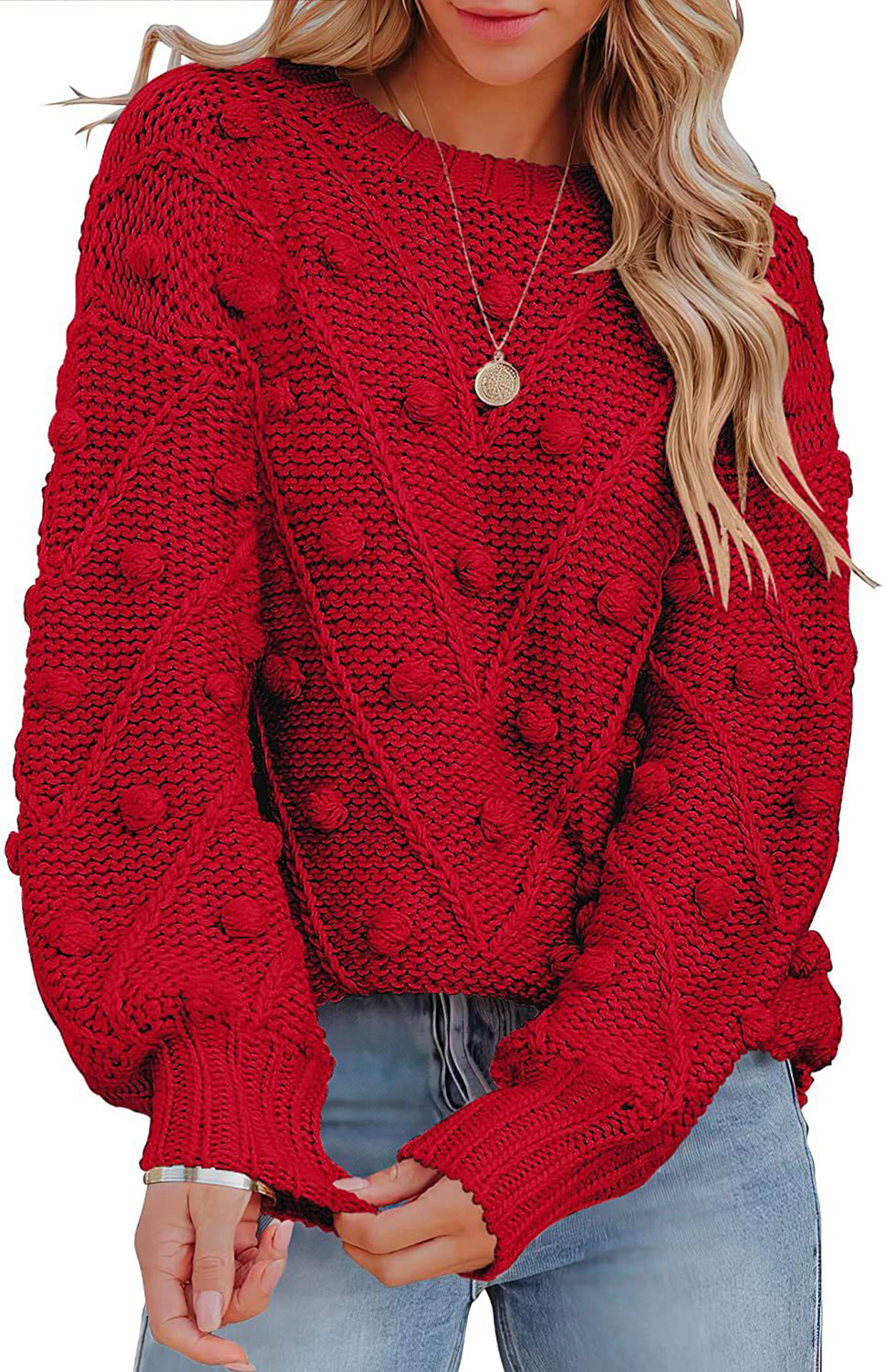 Autumn Winter Women Sweaters Loose Crew Neck Long Sleeve Solid Color Soft Knit Pullover Sweaters, Green
Autumn Winter Women Sweaters Loose Crew Neck Long Sleeve Solid Color Soft Knit Pullover Sweaters, Green