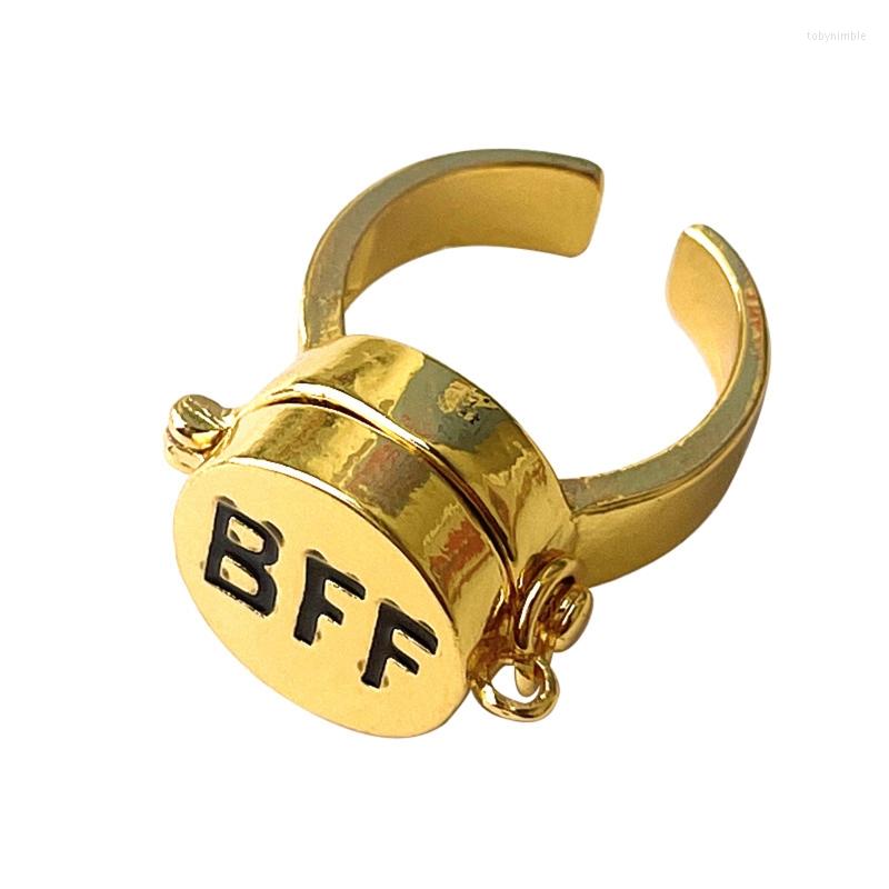 Cluster Rings C9GF Cute Anime Ring For Women Girls Rotatable Adjustable Cover Gold Bff Forever Friend Close Gift
Cluster Rings C9GF Cute Anime Ring For Women Girls Rotatable Adjustable Cover Gold Bff Forever Friend Close Gift