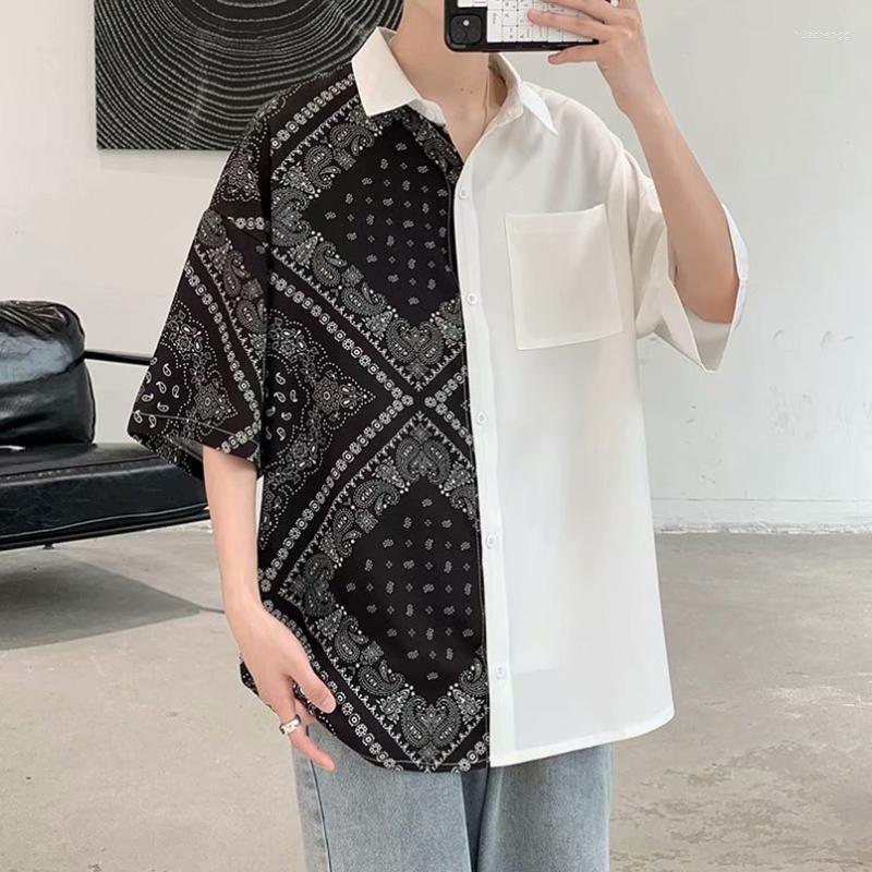 Men's Casual Shirts Men's Vintage Oversize Shirt Bandana Graphic Patchwork Male Thin Short Sleeve Wholesale 2022 Fashion Streetwear, White bandana shirt
Men's Casual Shirts Men's Vintage Oversize Shirt Bandana Graphic Patchwork Male Thin Short Sleeve Wholesale 2022 Fashion Streetwear, White bandana shirt