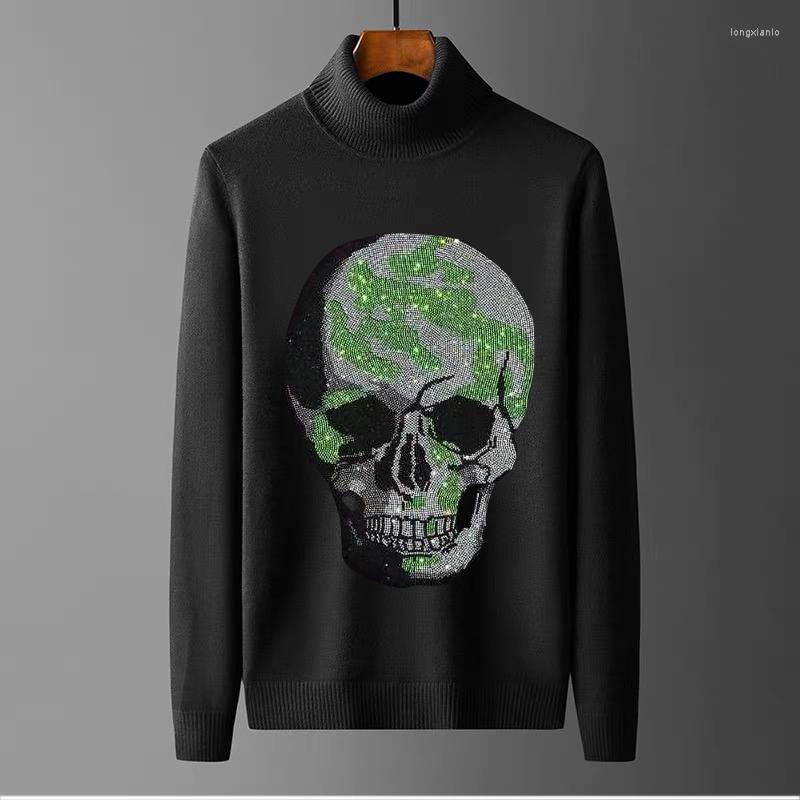 Men's Sweaters Woolen Clothes Turtleneck Men's Sweater Winter Cashmere Bodybuilding Desigh Rhinestone Brand Pullover Hip Hop Style, As shown asian size
Men's Sweaters Woolen Clothes Turtleneck Men's Sweater Winter Cashmere Bodybuilding Desigh Rhinestone Brand Pullover Hip Hop Style, As shown asian size