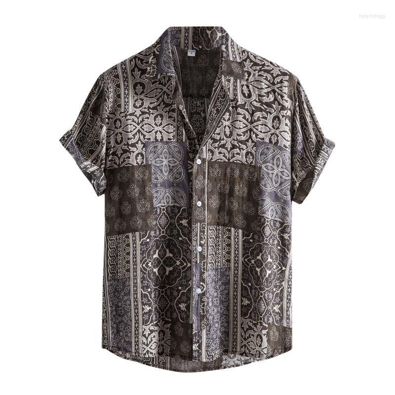 Men's Casual Shirts Men's Summer Shirt Short Sleeve For Men Hawaiian Print Button Up Turn-Down Collar 2022 Chemise Homme, Gray
Men's Casual Shirts Men's Summer Shirt Short Sleeve For Men Hawaiian Print Button Up Turn-Down Collar 2022 Chemise Homme, Gray