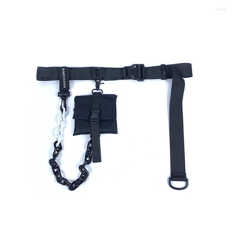 Belts Clothing Men's Accessories 2022 Fashion Function Tactical Belt With Pants Chain Mini Pocket Bag Hip Hop 2Y1122, Black
Belts Clothing Men's Accessories 2022 Fashion Function Tactical Belt With Pants Chain Mini Pocket Bag Hip Hop 2Y1122, Black