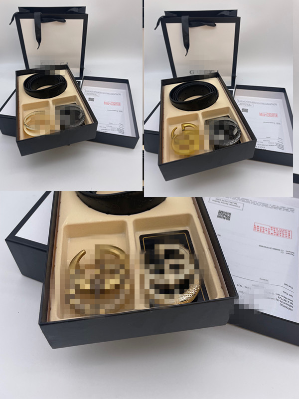 3.8CM Designer belt gift box GGS LVS Wholesale belts Gold Mens Womens Designer HBelt Genuine Cowhide Leather Size 105-125CM
3.8CM Designer belt gift box GGS LVS Wholesale belts Gold Mens Womens Designer HBelt Genuine Cowhide Leather Size 105-125CM