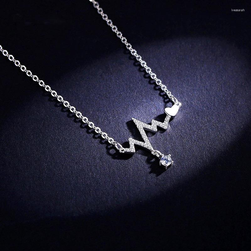 Choker Fashion Heartbeat Heart Pendant Necklace For Women Aesthetic S925 Silvering Neck Chain Collarbone Jewelry Initial Charms
Choker Fashion Heartbeat Heart Pendant Necklace For Women Aesthetic S925 Silvering Neck Chain Collarbone Jewelry Initial Charms