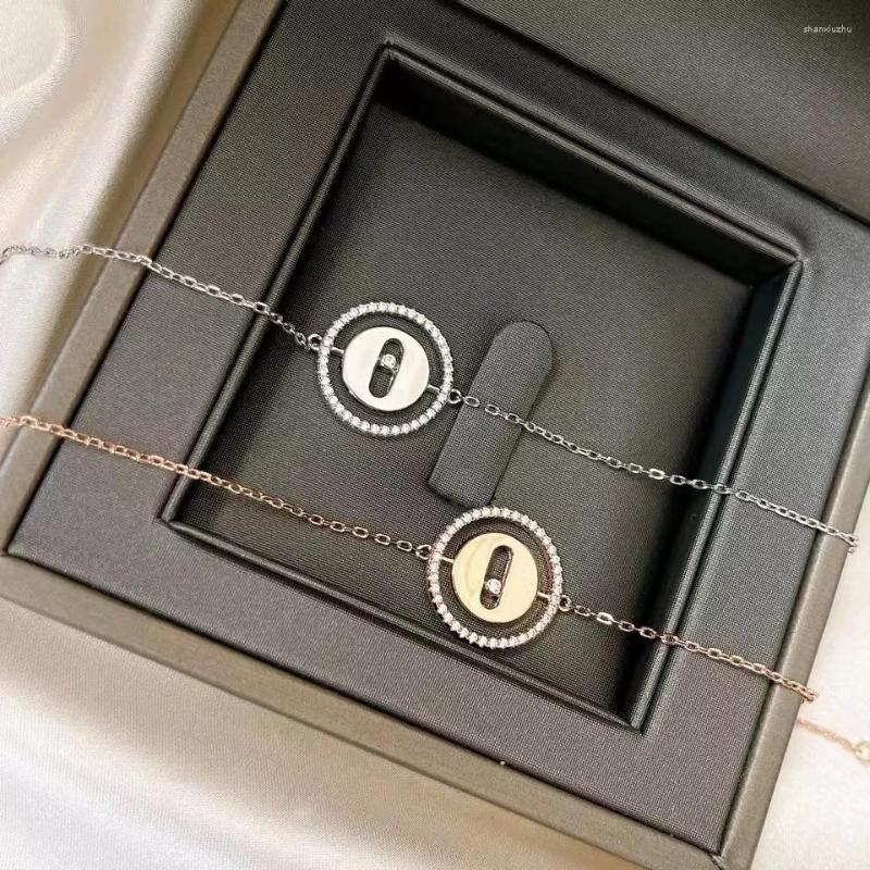Chains Fashion Luxury S925 Sterling Silver Zircon Round Event Bead Bracelet For French Original Brand Valentine's Day Gift
Chains Fashion Luxury S925 Sterling Silver Zircon Round Event Bead Bracelet For French Original Brand Valentine's Day Gift