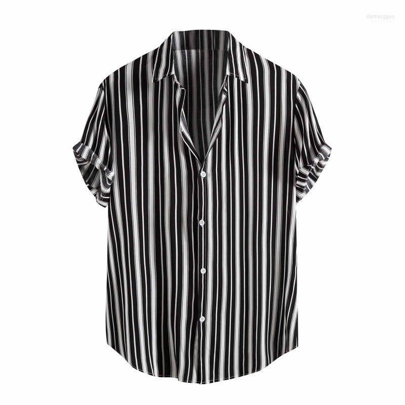 Men's Casual Shirts Men's Men Shirt 2022 Streetwear Summer Fashion Stripe Short Sleeve Blouse Hawaiian Button Chemise Homme, Black
Men's Casual Shirts Men's Men Shirt 2022 Streetwear Summer Fashion Stripe Short Sleeve Blouse Hawaiian Button Chemise Homme, Black