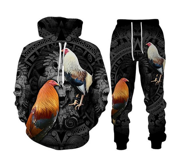 Cool Rooster Hunting Camo 3D Printed Hoodies Sweatshirt Male Sweatpants Set Unisex Men' Tracksuit Fashion Men' Clothing Suit, Beige
Cool Rooster Hunting Camo 3D Printed Hoodies Sweatshirt Male Sweatpants Set Unisex Men' Tracksuit Fashion Men' Clothing Suit, Beige