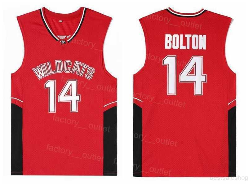 Men Movie Wildcats Basketball 14 Troy Bolton Jersey High School For Sport Fans Team Red Color Breathable Pure Cotton Embroidery And Sewing Top Quality On Sale
Men Movie Wildcats Basketball 14 Troy Bolton Jersey High School For Sport Fans Team Red Color Breathable Pure Cotton Embroidery And Sewing Top Quality On Sale
