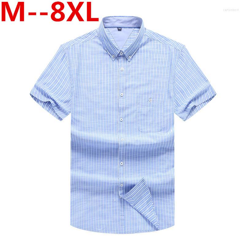Men's Casual Shirts Big 8xl 10xl Size 9xl Loose Fit Striped Short Sleeve Camisas Para Hombre Soft Cotton Chemise Homme 's Shirt
Men's Casual Shirts Big 8xl 10xl Size 9xl Loose Fit Striped Short Sleeve Camisas Para Hombre Soft Cotton Chemise Homme 's Shirt