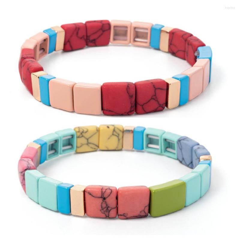 Charm Bracelets KKBEAD Boho Vintage Fashion Bracelet Jewelry Wholesale Enamel Tile Beads Gift For Girl Friends Pulseras Femme
Charm Bracelets KKBEAD Boho Vintage Fashion Bracelet Jewelry Wholesale Enamel Tile Beads Gift For Girl Friends Pulseras Femme