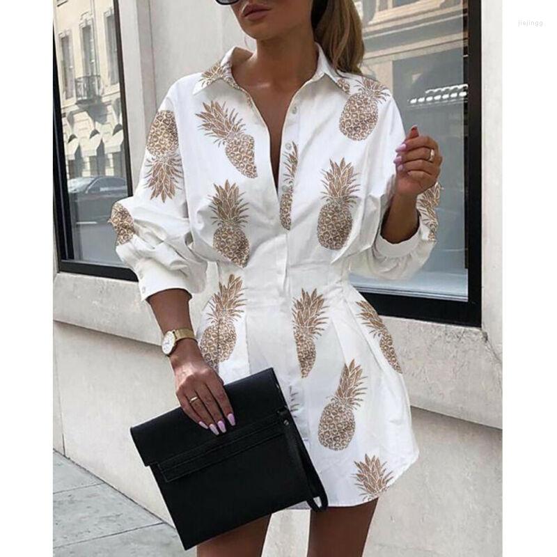 Casual Dresses Autumn Women Mini Dress Letter Pinapple Printed Loose Shirt Fashion Long Sleeves Buttons Female Short Vestido, Alphabet
Casual Dresses Autumn Women Mini Dress Letter Pinapple Printed Loose Shirt Fashion Long Sleeves Buttons Female Short Vestido, Alphabet