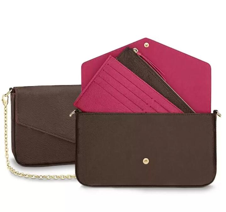 3A luxurys bag favorite multi accessories 3 pcs/set women Crossbody Purse Messenger bags Handbags Flowers shoulder lady Leather with box 61276
3A luxurys bag favorite multi accessories 3 pcs/set women Crossbody Purse Messenger bags Handbags Flowers shoulder lady Leather with box 61276