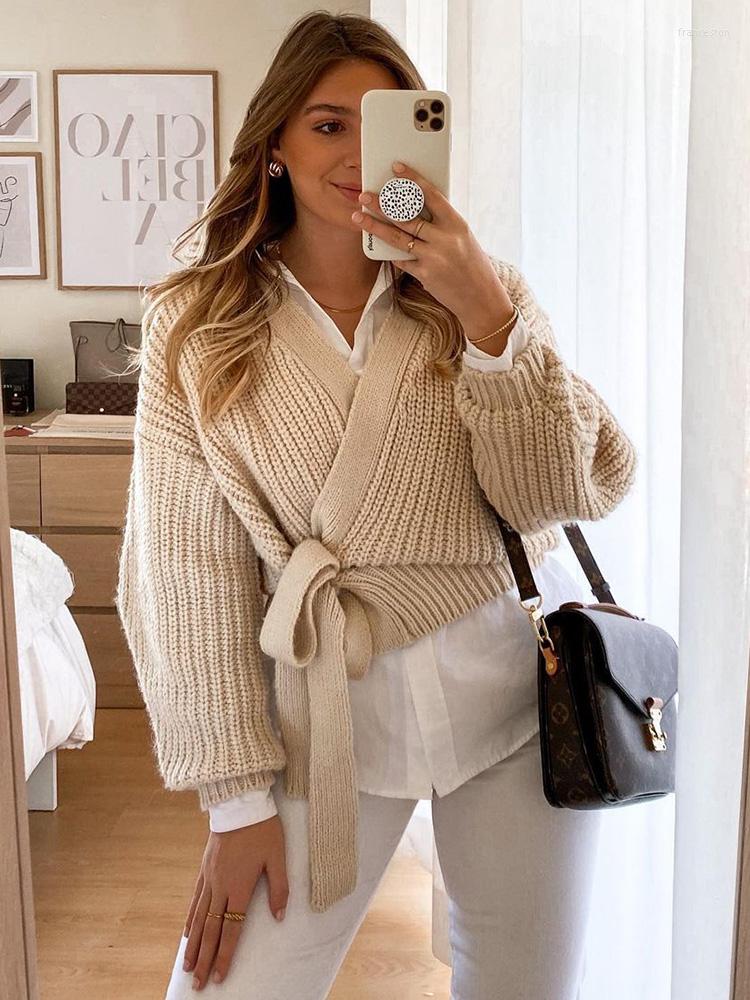 Women' Knits Clothes For Women Sweaters 2022 V Neck Long Sleeve Solid Loose Casual Winter Knitted Cardigans Lace Up Wrap Cardigan Sweater, Beige
Women' Knits Clothes For Women Sweaters 2022 V Neck Long Sleeve Solid Loose Casual Winter Knitted Cardigans Lace Up Wrap Cardigan Sweater, Beige