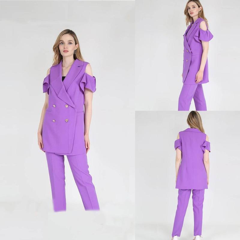 Women's Two Piece Pants Fashion Elegant Women Suits Custom Made Double Breasted Short Ruffles Sleeve Blazer Office Casual Daily Jacket 2, Gray
Women's Two Piece Pants Fashion Elegant Women Suits Custom Made Double Breasted Short Ruffles Sleeve Blazer Office Casual Daily Jacket 2, Gray