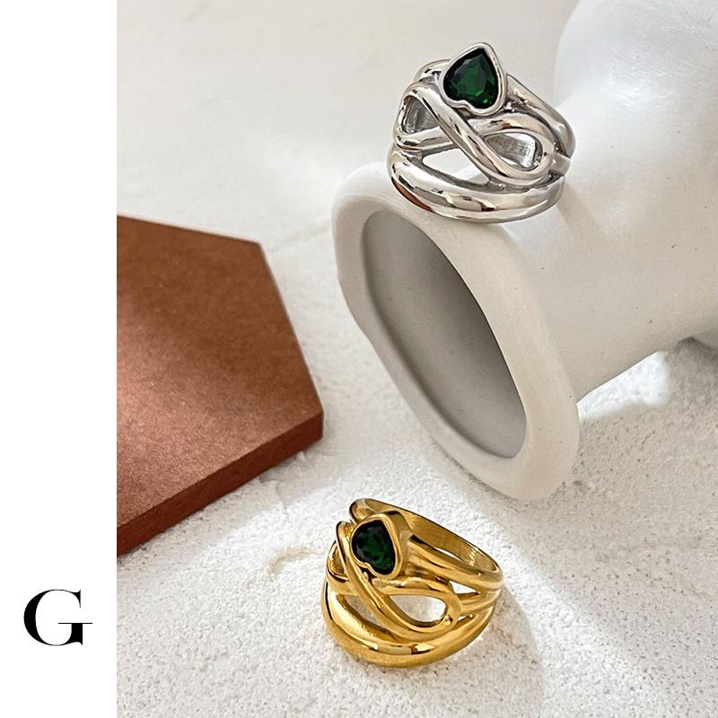 Cluster Rings Ghidbk Hyperbloe Gold/Silver Color Stainless Steel Wide Hollow Infinity Green Faceted Zircon Gem Heart Chunky
Cluster Rings Ghidbk Hyperbloe Gold/Silver Color Stainless Steel Wide Hollow Infinity Green Faceted Zircon Gem Heart Chunky