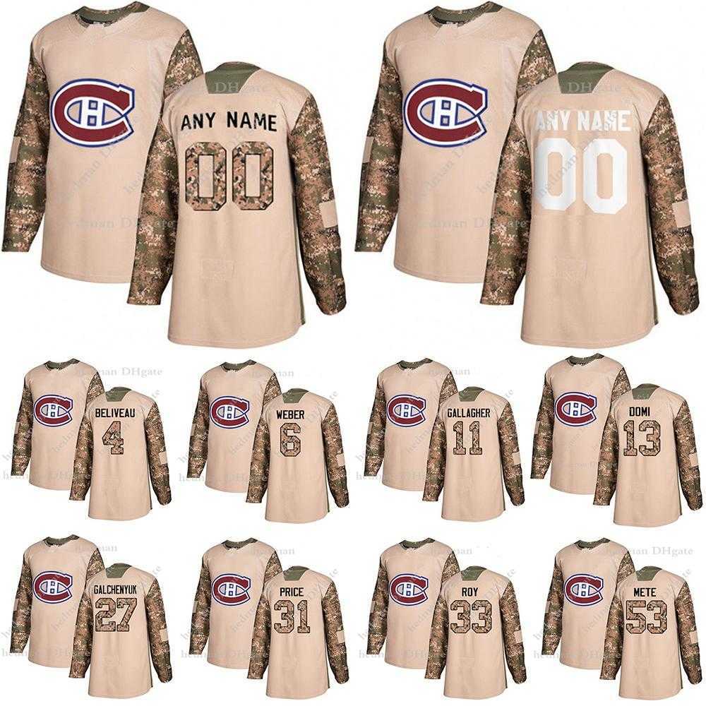 Montreal Canadiens Camo Veterans Day Practice jerseys 13 Max Domi 31 Carey Price 6 Shea Weber Custom any name any number hockey, White
Montreal Canadiens Camo Veterans Day Practice jerseys 13 Max Domi 31 Carey Price 6 Shea Weber Custom any name any number hockey, White