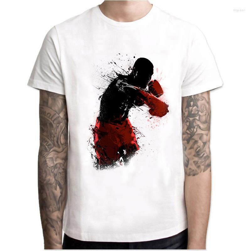 Men's T Shirts Brand Men T-Shirt Boxing Shirt Print Summer Short Sleeve O- Neck White Printed Tee Clothing W4
Men's T Shirts Brand Men T-Shirt Boxing Shirt Print Summer Short Sleeve O- Neck White Printed Tee Clothing W4