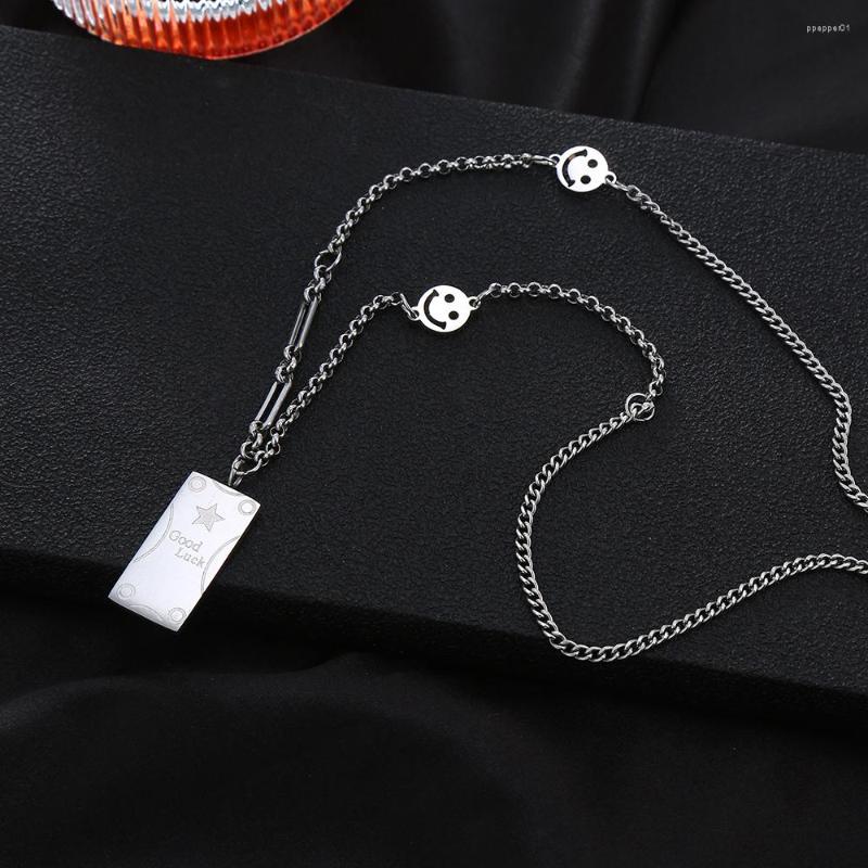 Pendant Necklaces Good Luck Necklace Simle Gift For Friends Stainless Steel Fashion Jewelry
Pendant Necklaces Good Luck Necklace Simle Gift For Friends Stainless Steel Fashion Jewelry