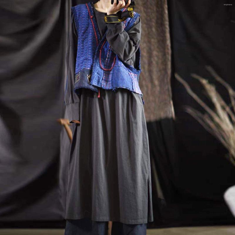 Women's Vests Women Loose Linen Short Irregular Length Patchwork Vest Waistcoat Outerwear Ladies Vintage Spliced 2022 Spring Summer, Blue
Women's Vests Women Loose Linen Short Irregular Length Patchwork Vest Waistcoat Outerwear Ladies Vintage Spliced 2022 Spring Summer, Blue