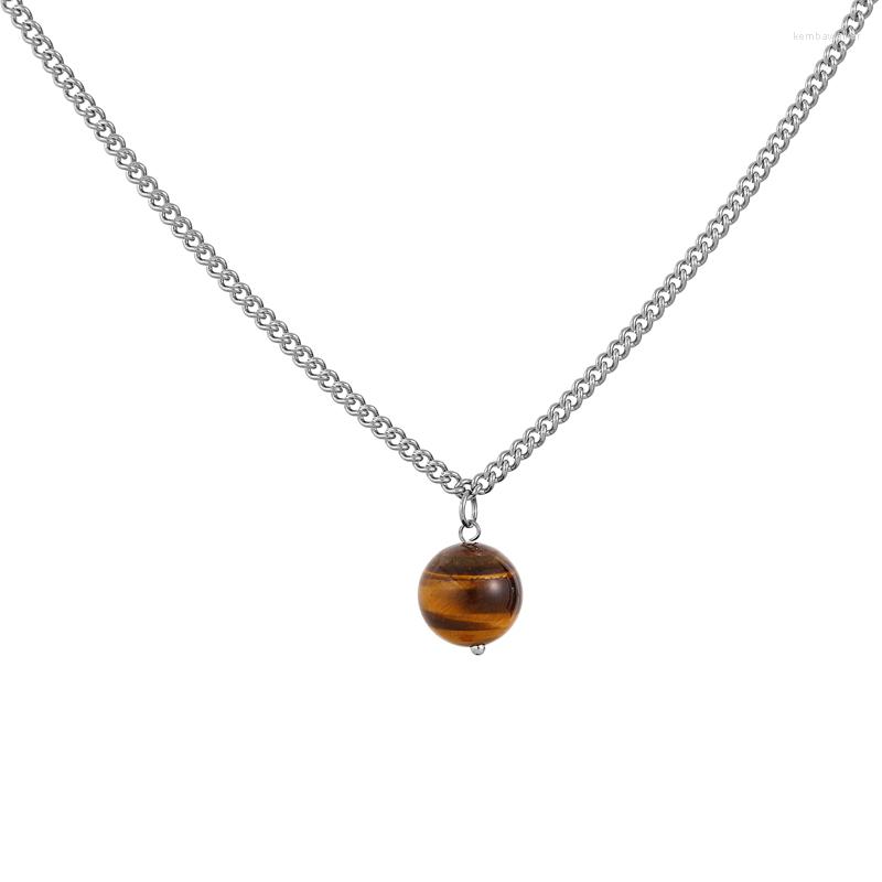Pendant Necklaces 2022 Fashion Tiger Eye Stone Necklace Men Handmade Stainless Steel Link Chain For Jewelry Gift
Pendant Necklaces 2022 Fashion Tiger Eye Stone Necklace Men Handmade Stainless Steel Link Chain For Jewelry Gift