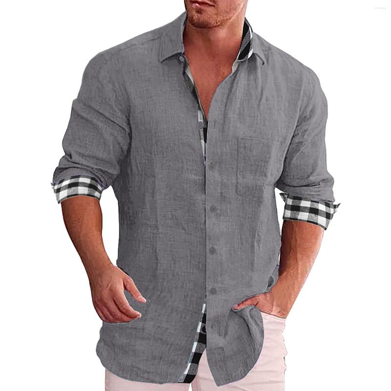 Men' Casual Shirts Men Daily Cotton Linen Shirt Long Sleeve Patchwork Beach T Button Blouse Male Social Dress, Black
Men' Casual Shirts Men Daily Cotton Linen Shirt Long Sleeve Patchwork Beach T Button Blouse Male Social Dress, Black
