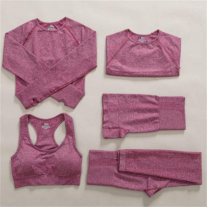 Active Sets 5Pcs/Set Women Seamless Yoga Set Gym Clothing Fitness Crop Top High Waist Long Sleeve Sports Suit Outfit Workout Sportswear, Blue
Active Sets 5Pcs/Set Women Seamless Yoga Set Gym Clothing Fitness Crop Top High Waist Long Sleeve Sports Suit Outfit Workout Sportswear, Blue