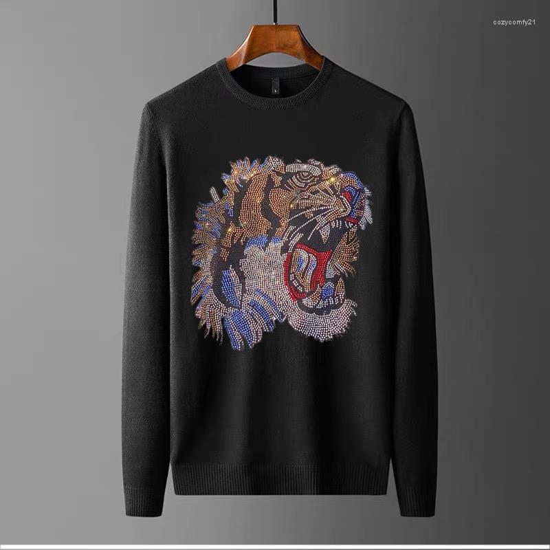 Men's Sweaters Youth Handsome Sweater Rhinestone Personality Men's Stereo Skull Shiny Pattern Pullover Brand Design Slim Keep Warm, As shown asian size
Men's Sweaters Youth Handsome Sweater Rhinestone Personality Men's Stereo Skull Shiny Pattern Pullover Brand Design Slim Keep Warm, As shown asian size
