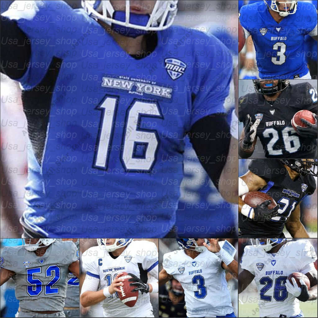 American College Football Wear Custom Buffalo College Football Jerseys Khalil Mack Kyle Vantrease Jaret Patterson Kevin Marks Antonio Nunn Taylor Riggins, Blue i
American College Football Wear Custom Buffalo College Football Jerseys Khalil Mack Kyle Vantrease Jaret Patterson Kevin Marks Antonio Nunn Taylor Riggins, Blue i