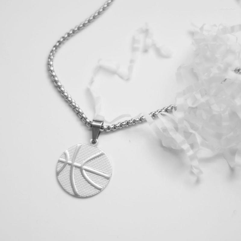 Pendant Necklaces Titanium Steel Basketball Necklace Men Stainless Sports Player Gift Coach
Pendant Necklaces Titanium Steel Basketball Necklace Men Stainless Sports Player Gift Coach