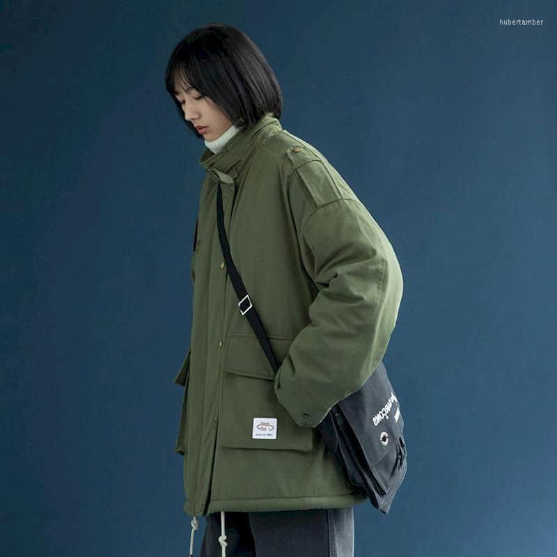 Women's Down Women Clothes Workwear Cotton Jacket Loose Korean Style Lamb Wool Green Coat Wild Thick Velvet Winter 2022 Padded
Women's Down Women Clothes Workwear Cotton Jacket Loose Korean Style Lamb Wool Green Coat Wild Thick Velvet Winter 2022 Padded