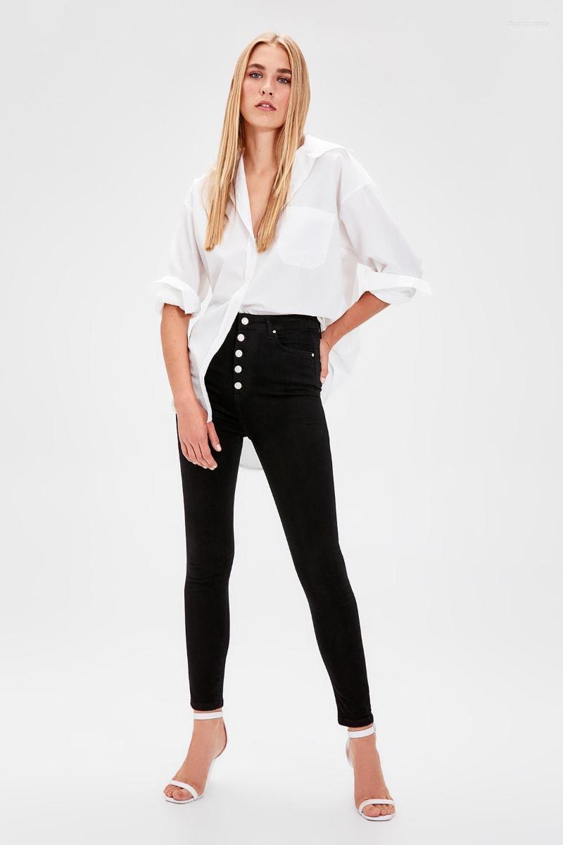 Women's Jeans Women's Trendyol Black Front Button High Waist Skinny TWOAW20JE0051, Picture shown
Women's Jeans Women's Trendyol Black Front Button High Waist Skinny TWOAW20JE0051, Picture shown
