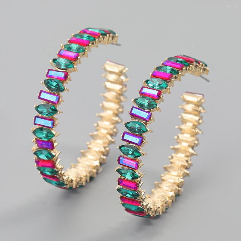 Hoop Earrings Women Multicolor Rhinestone Fashion Statement Shiny For Girl Party Jewelry Accessories Gifts
Hoop Earrings Women Multicolor Rhinestone Fashion Statement Shiny For Girl Party Jewelry Accessories Gifts