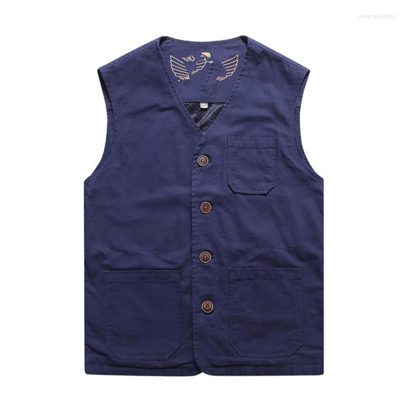 Men's Vests Male Casual Multi Pocket Vest Pographer Waistcoat Outerwear Single Breasted Cotton Mens Sleeveless Jackets Big Size -7XL, Black
Men's Vests Male Casual Multi Pocket Vest Pographer Waistcoat Outerwear Single Breasted Cotton Mens Sleeveless Jackets Big Size -7XL, Black