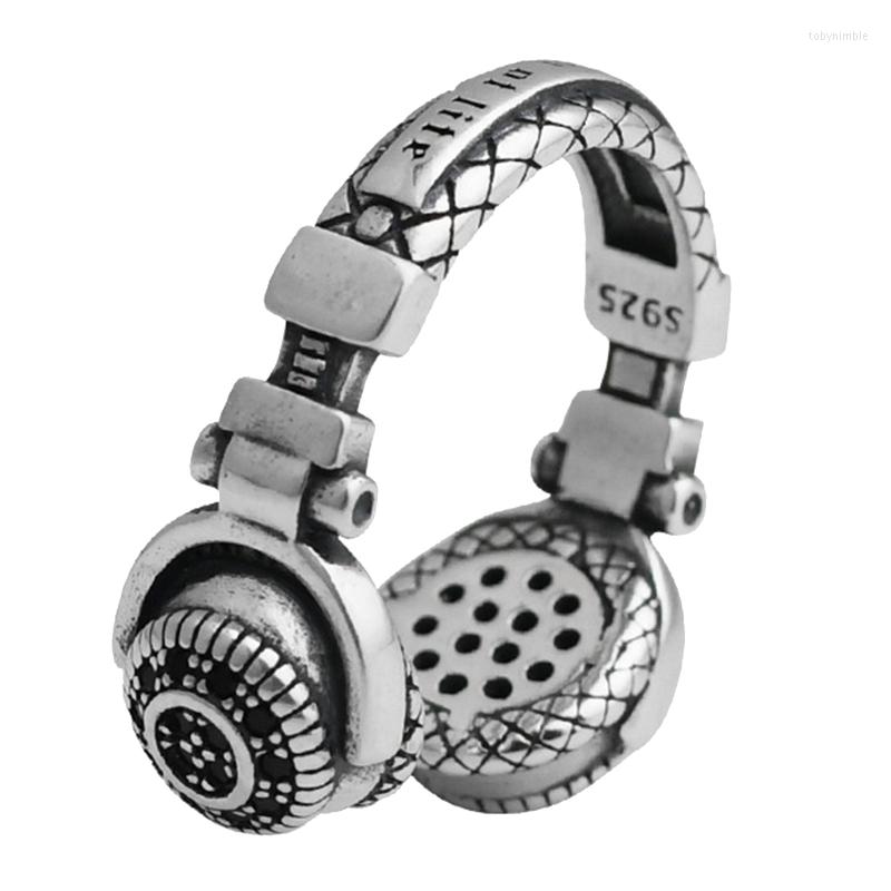 Cluster Rings Vintage Gothic Earphone For Women Hip Hop Silver Color Finger Ring Fashion Personality Streetwear Jewelry
Cluster Rings Vintage Gothic Earphone For Women Hip Hop Silver Color Finger Ring Fashion Personality Streetwear Jewelry