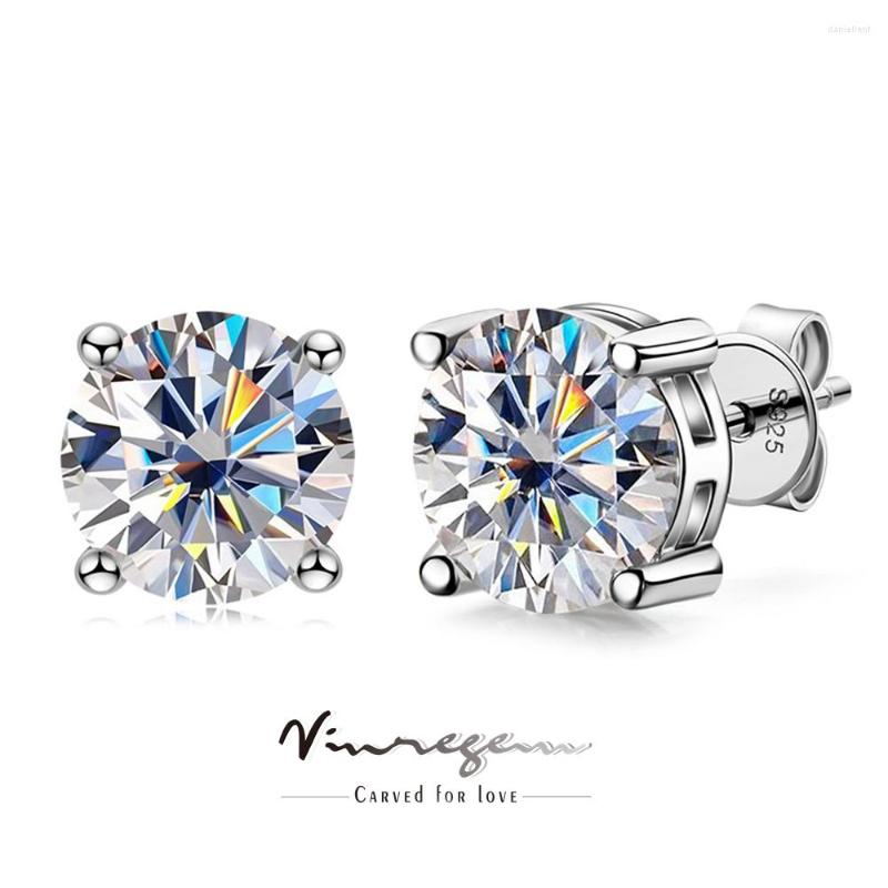 Stud Earrings Vinregem 925 Sterling Silver White Gold 2CT Moissanite Pass Test Diamond Jewelry For Women Gift Drop
Stud Earrings Vinregem 925 Sterling Silver White Gold 2CT Moissanite Pass Test Diamond Jewelry For Women Gift Drop