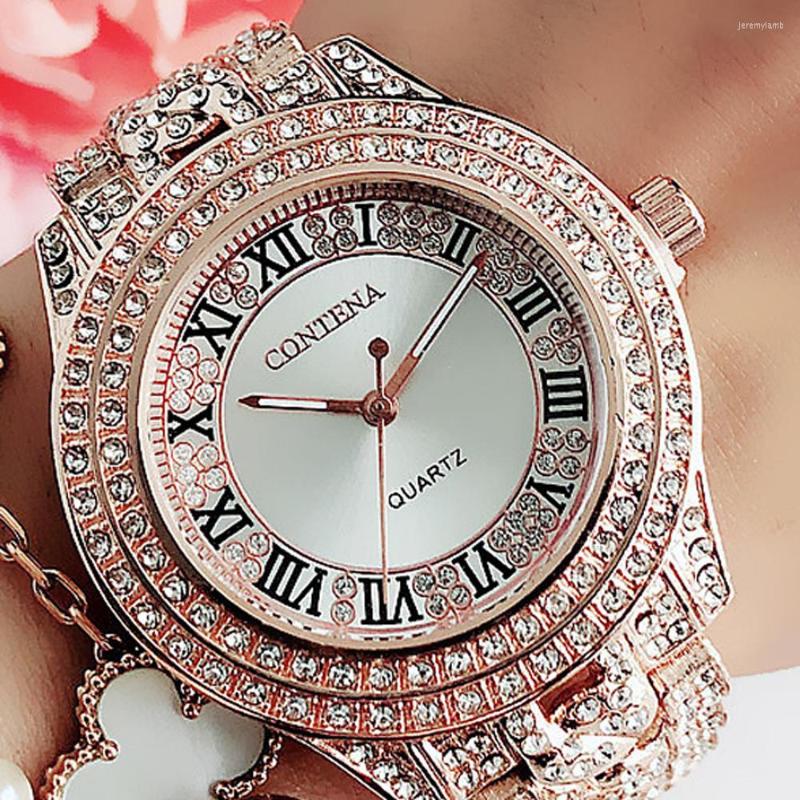 Wristwatches Geneva Classic Luxury Rhinestone Watch Women Watches Fashion Ladies Women's Clock Relogio Feminino, Silver 
Wristwatches Geneva Classic Luxury Rhinestone Watch Women Watches Fashion Ladies Women's Clock Relogio Feminino, Silver