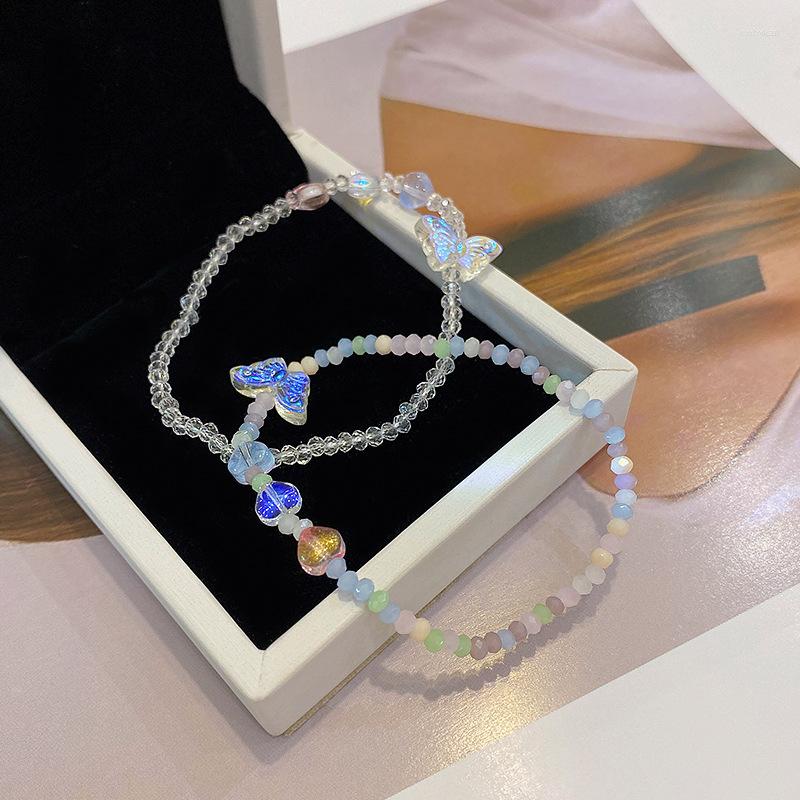 Strand Colorful Butterfly Crystal Women Sweet Temperament Handwork Bracelet High Fashion Design Leisure Jewelry
Strand Colorful Butterfly Crystal Women Sweet Temperament Handwork Bracelet High Fashion Design Leisure Jewelry