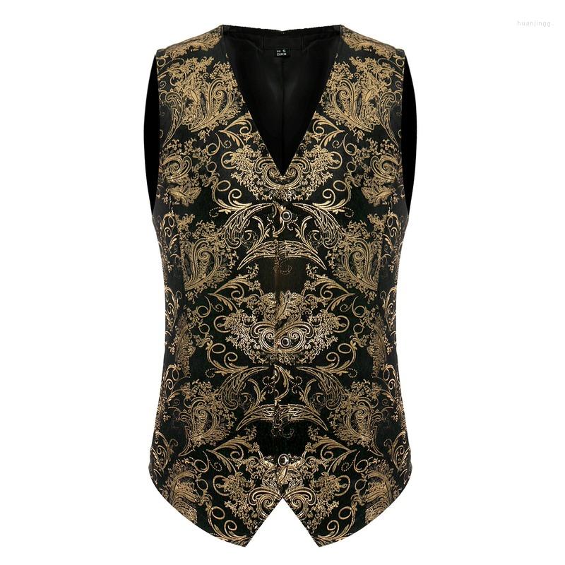 Men' Vests Men Vest Fashion Gold Print Casual Waistcoat Nightclub Stage Costume Party Prom Singer Host Dancer Musician Ball Banquet, As pictured
Men' Vests Men Vest Fashion Gold Print Casual Waistcoat Nightclub Stage Costume Party Prom Singer Host Dancer Musician Ball Banquet, As pictured