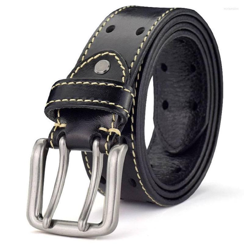 Belts Men's Leather Double Prong Belt For Men Classic Row Hole Universal Hollowed Out Jeans, Black
Belts Men's Leather Double Prong Belt For Men Classic Row Hole Universal Hollowed Out Jeans, Black