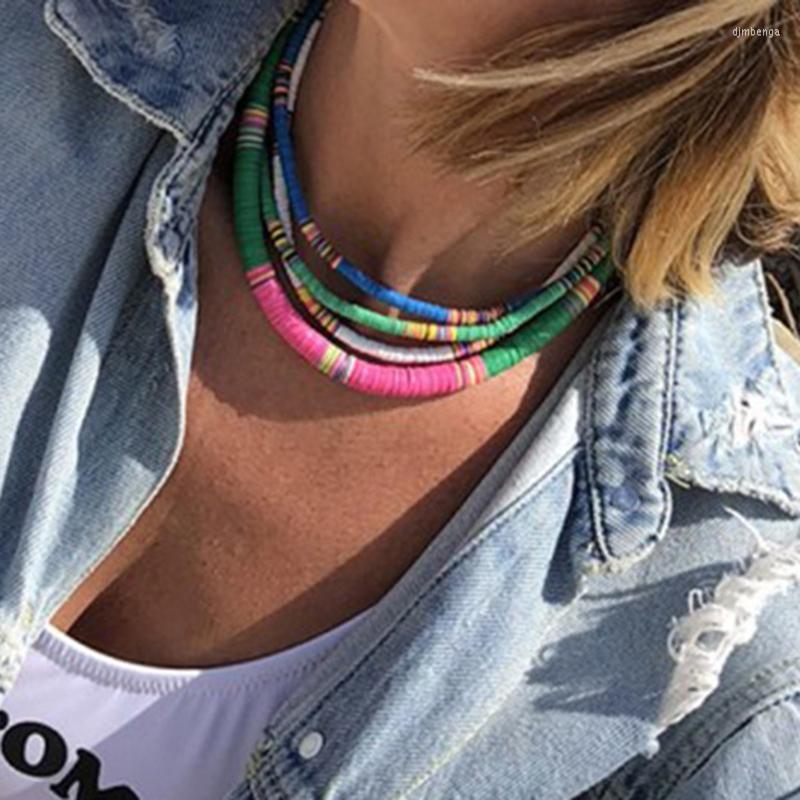 Choker Dvacaman Bohemian 10 Colors Handmade Polymer Clay Beads Necklace Women Fashion Colorful Surfer Collar Jewelry Gifts
Choker Dvacaman Bohemian 10 Colors Handmade Polymer Clay Beads Necklace Women Fashion Colorful Surfer Collar Jewelry Gifts