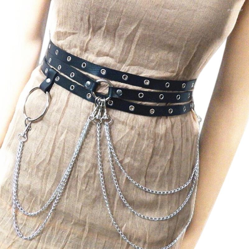 Belts Unisex Leather Harness Big O Ring Metal Chain Waist Belt Women Leisure Jeans Buckle Ladies Strap Garter, Picture shown
Belts Unisex Leather Harness Big O Ring Metal Chain Waist Belt Women Leisure Jeans Buckle Ladies Strap Garter, Picture shown