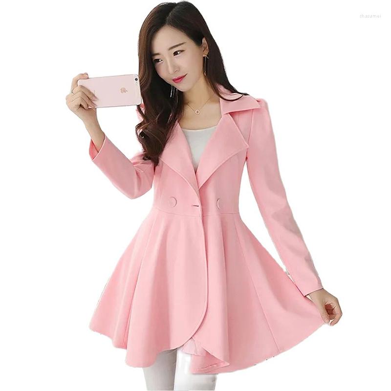 Women's Trench Coats Windbreaker Female Korean Mid-Length Women Jacket Outerwear 2022 Spring Autumn Slim Suit Collar Casual Top With Belt, Pink
Women's Trench Coats Windbreaker Female Korean Mid-Length Women Jacket Outerwear 2022 Spring Autumn Slim Suit Collar Casual Top With Belt, Pink
