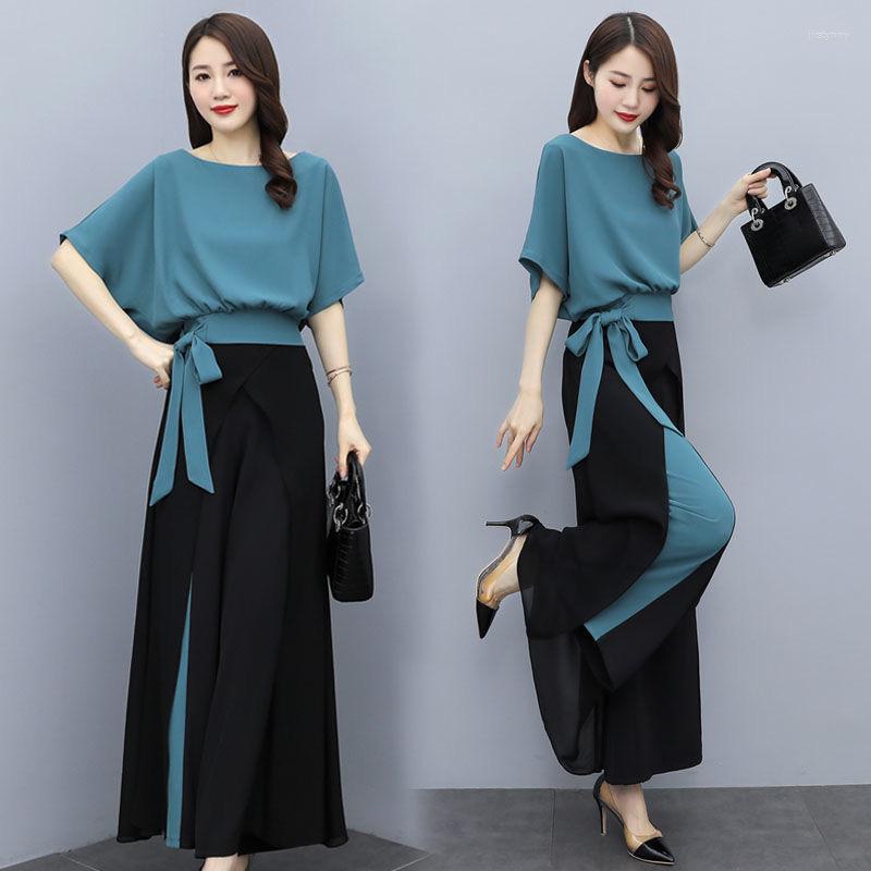 Work Dresses Summer Tracksuits Women's Two Pieces Set Leisure Outfits Oversized T-shirts High Waist Clothes Elegant Wide Leg Pants S-3XL, Blue
Work Dresses Summer Tracksuits Women's Two Pieces Set Leisure Outfits Oversized T-shirts High Waist Clothes Elegant Wide Leg Pants S-3XL, Blue
