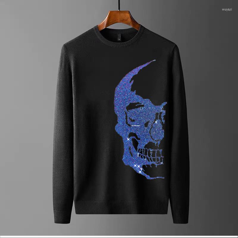 Men's Sweaters European American Long-Sleeved Exquisite Rhinestone Shiny Fashion Skull Slim-Fit Men's And Women's Sweater Winter, As shown asian size
Men's Sweaters European American Long-Sleeved Exquisite Rhinestone Shiny Fashion Skull Slim-Fit Men's And Women's Sweater Winter, As shown asian size